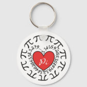 Porte-clés Love Pi 3.14 Motif Math Porte - clé à thème (Recto)