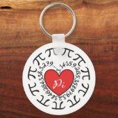 Porte-clés Love Pi 3.14 Motif Math Porte - clé à thème (Recto)