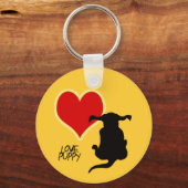 Porte-clés Love porte - clé chiot (Recto)