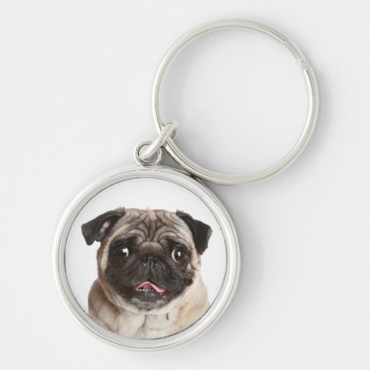 Porte-clés Love Pug Puppy Dog Keychain (Devant)
