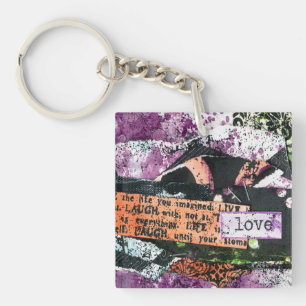 Porte-clés Love Purple