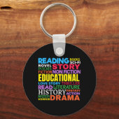 Porte-clés Love Reading Books - Genre Word Art (Recto)