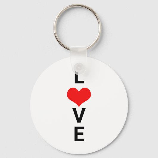 Porte-clés Love Red Heart Cute Valentine's Day Mariages (Recto)
