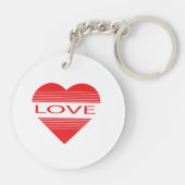 Porte-clés Love & Romance Concept Design with Heart Elements (Dos)