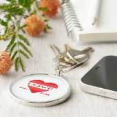 Porte-clés Love & Romance Concept Design with Heart Elements (Côté)