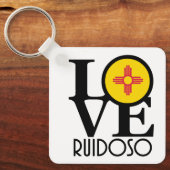 Porte-clés LOVE Ruidoso Nouveau-Mexique (Recto)