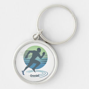Porte-clés Love Running Marathon Compétitive Runner Custom