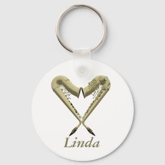 Porte-clés Love Sax Keyring