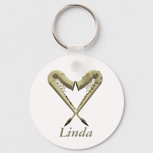 Porte-clés Love Sax Keyring (Recto)