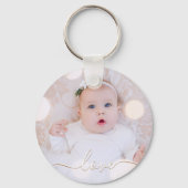 Porte-clés Love Script My Baby Photo (Recto)