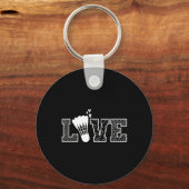 Porte-clés Love Shuttle Dminton Racket (Recto)