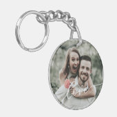 Porte-clés Love Simple Script Photo (Devant gauche)