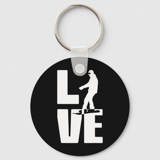 Porte-clés Love Snowboard (Recto)