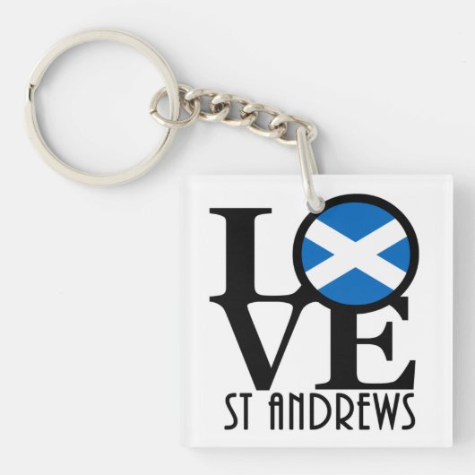 Porte-clés LOVE St Andrews Écosse (Devant)