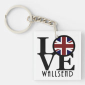 Porte-clés LOVE Wallsend Angleterre (Devant)