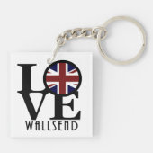 Porte-clés LOVE Wallsend Angleterre (Dos)