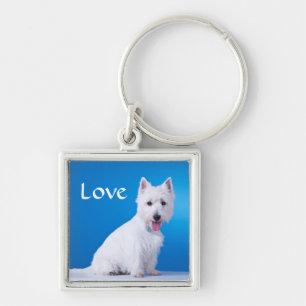 Porte-clés Love West Highland Terrier Westie Porte - clé