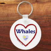 Porte-clés Love Whales (Recto)