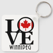 Porte-clés LOVE Winnipeg Canada (Dos)
