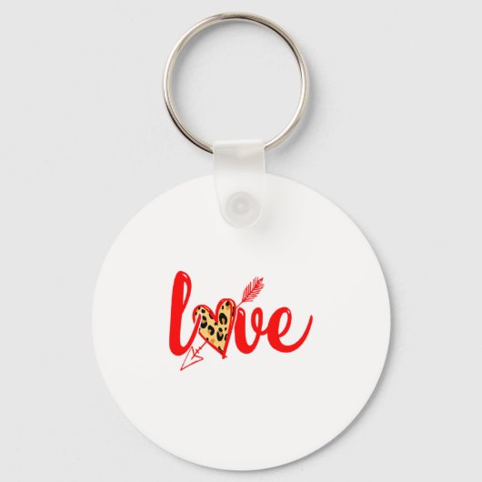 Porte-clés Love With Heart Valentine Day Premium  (Recto)