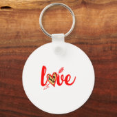 Porte-clés Love With Heart Valentine Day Premium  (Recto)