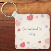 Porte-clés Love Without the Chaos Key Chain (Recto)