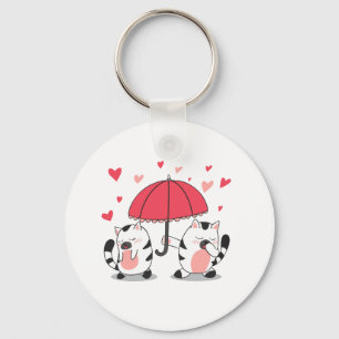 Porte-clés Love You Cats Keyring