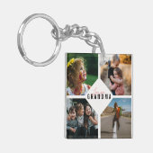 Porte-clés Love You Grand-mère Enfant Photo Collage Keepsaké (Devant gauche)