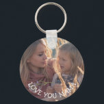 Porte-clés Love you Mama, Personalized Photo Key Chain<br><div class="desc">This personalized picture key chain is a perfect gift for your mom for mother's day or a birthday.</div>