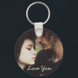 Porte-clés Love You, Romantic Gift, Photo<br><div class="desc">Add your favorite photo to this cute romantic flirty key chain. This will make a great gift for couples for birthdays,  Christmas,  Valentine's Day,  Anniversary or any romantic occasion.</div>