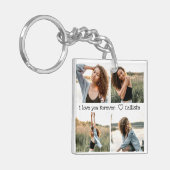 Porte-clés Love You Romantic Sweet Photo Collage (Devant gauche)