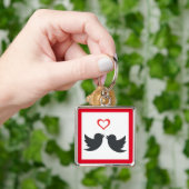 PORTE-CLÉS LOVEBIRDS (main)