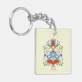 Porte-clés Lovebirds et Blossoms (Devant gauche)