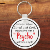 Porte-clés Loved and Lost | Porte - clé de divorce (Recto)