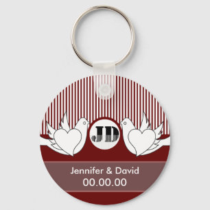 Porte-clés Loves Doves Porte - clés Mariages