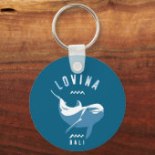Porte-clés Lovina Bali - Natation Avec Dauphins (Verso)