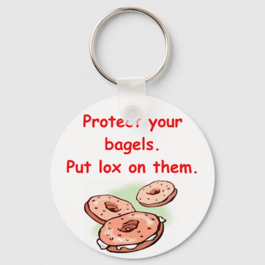 Porte-clés lox et bagels (Recto)