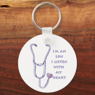 Porte-clés LPN Nurse Heart keychain