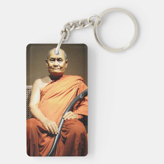 Porte-clés Luang Poo Cha Subhaddho ... Moine bouddhiste (Dos)