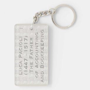 Porte-clés "Luca Pacioli - Le Père de la Comptabilité"