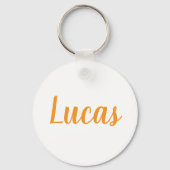Porte-clés Lucas name Metal ring keychain (Recto)