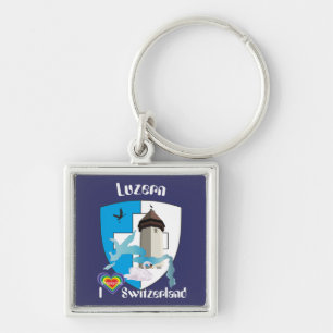 Porte-clés Lucerne remorque clée de Suisse