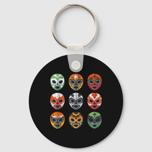 Porte-clés Lucha Libre Le Masque De Lutte Cinco De Mayo Mexic (Recto)