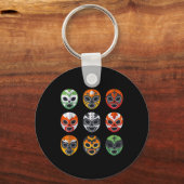 Porte-clés Lucha Libre Le Masque De Lutte Cinco De Mayo Mexic (Recto)