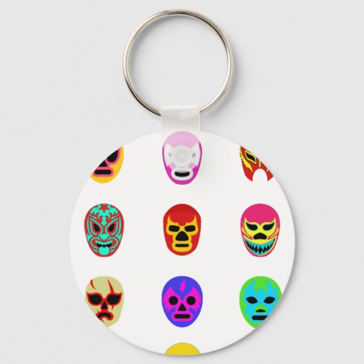 Porte-clés Lucha Libre Masque Mexicain Lutte (Recto)