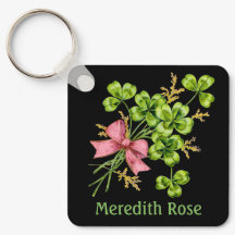 Lucky Charm Clover Vintage Personnalisé Bonne Chan