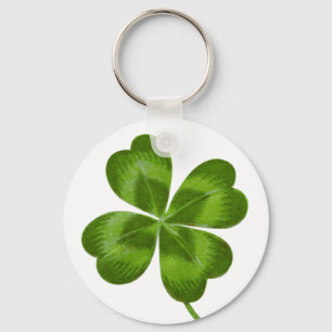 Porte-clés Lucky Charm Clover Vintage Shamrock Bonne chance