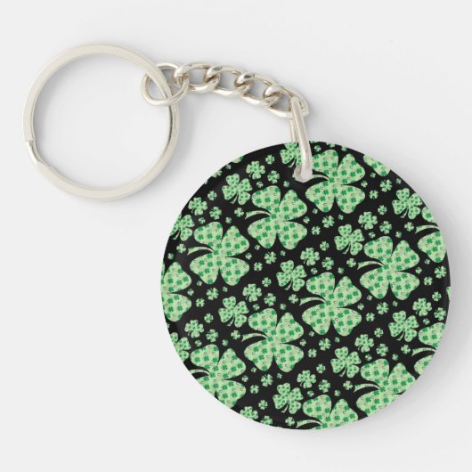 Porte-clés Lucky Charm Four Leaf Clover (Devant)