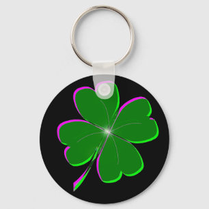 Porte-clés Lucky Four Leaf Clover