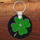 Porte-clés Lucky Four Leaf Clover (Recto)